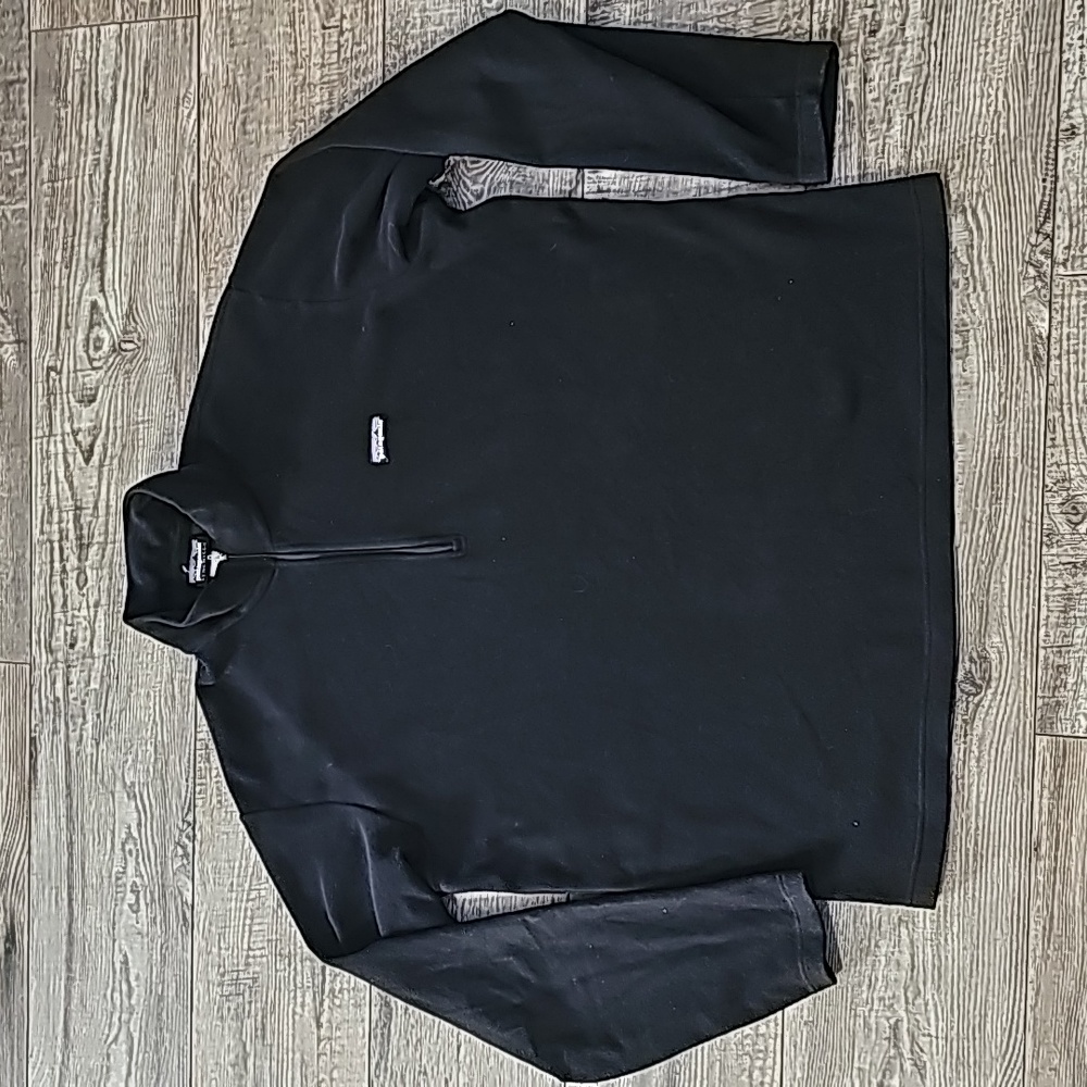 Patagonia Men's Black Micro D Fleece 1/4 zip Sweater